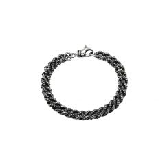 Chrome Hearts Narrow Full Diamond Cross Chain Bracelet