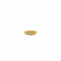 Chrome Hearts Gold-Plated Narrow Keeper Ring