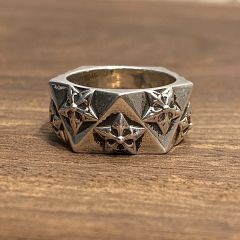 Chrome Hearts Faceted Pentagram Ring