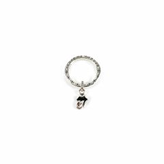 Chrome Hearts Rolling Stone Tongue Pendant Ring