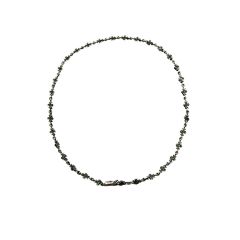 Chrome Hearts Full Green Diamond Cross Necklace