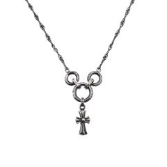 Chrome Hearts Three-Link Small Cross Chain