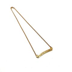 Chrome Hearts 22K Plated Horseshoe Scroll Necklace