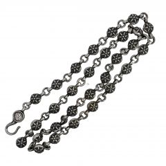 Chrome Hearts Six-Pointed Star Bead Necklace