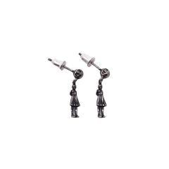 Chrome Hearts Foti Skeleton Lady Earrings