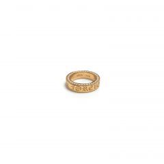 Chrome Hearts Gold-Plated Diamond Forever Ring