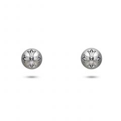 Chrome Hearts Cross Pearl Earrings