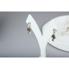 Chrome Hearts Hoop Cross Earrings