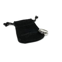 Chrome Hearts White Diamond Thin Cross Ring