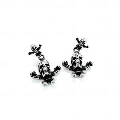 Chrome Hearts Double Skull Earrings