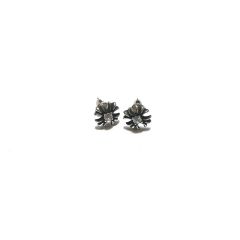 Chrome Hearts Diamond Cross Earrings