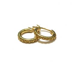 Chrome Hearts 22Kt Plated Horseshoe Earrings