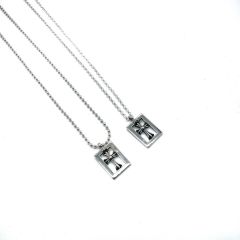 Chrome Hearts Square Hollow Cross Pendant