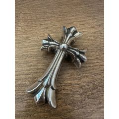 Chrome Hearts Extra Large Double Stacked Cross Pendant