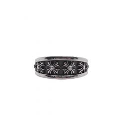 Chrome Hearts Cross Flower Asymmetrical Ring