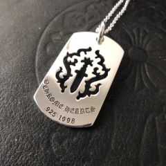 Chrome Hearts Hollow Sword Flame Pendant