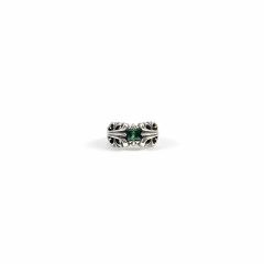 Chrome Hearts Emerald Green Kt Ring