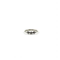 Chrome Hearts Triple Pentagram Thin Ring