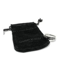 Chrome Hearts Black Diamond Thin Cross Ring