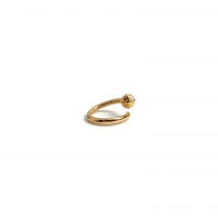 Chrome Hearts Gold-Plated Flower Head Nail - Gold Arm Ring