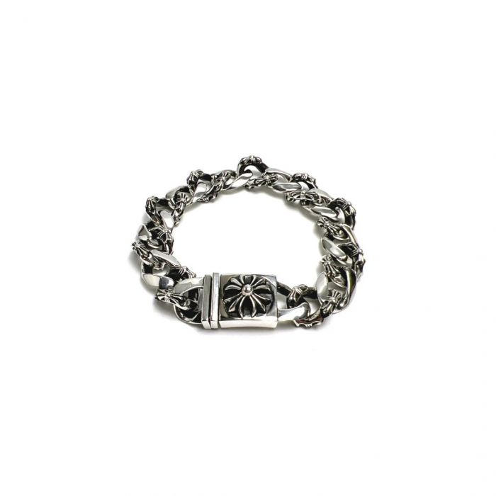 Chrome Hearts Half-Flower Small Cross Bracelet