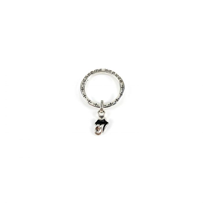 Chrome Hearts Rolling Stone Tongue Pendant Ring