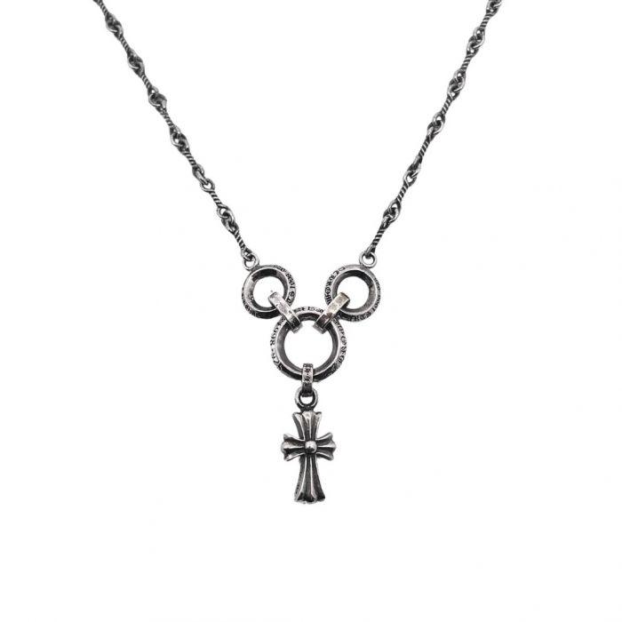 Chrome Hearts Three-Link Small Cross Chain