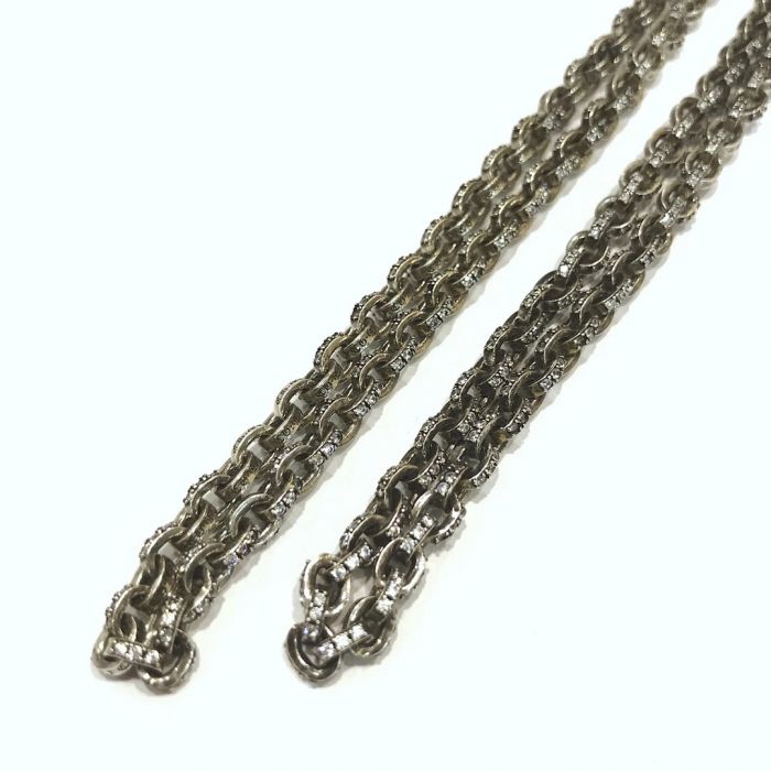 Chrome Hearts Diamond Letter Necklace