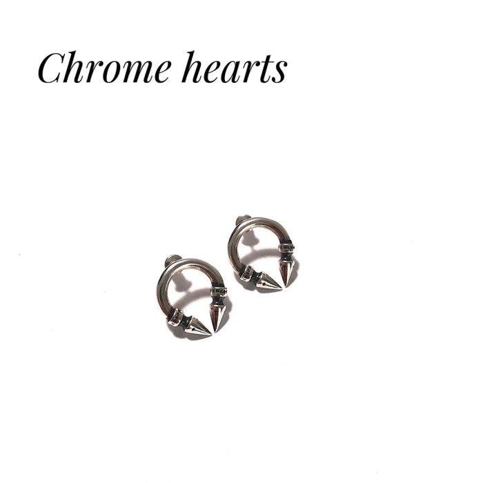 Chrome Hearts Double Bullet Hoop Earrings