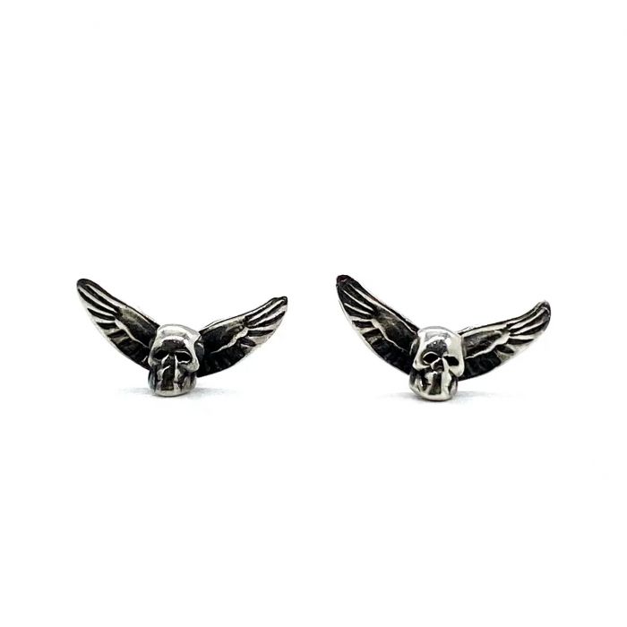 Chrome Hearts Angel Skull Earrings