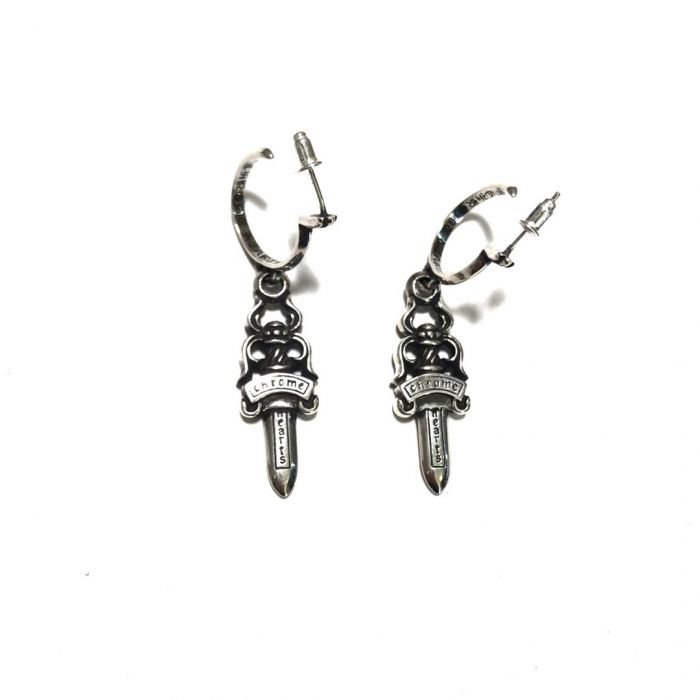 Chrome Hearts Large Hanging Sword Earrings