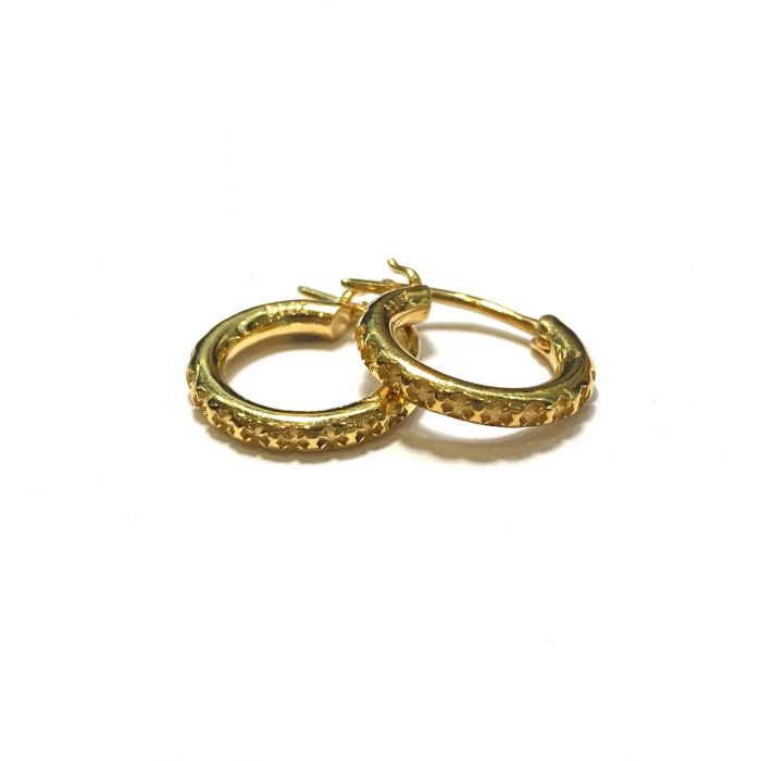 Chrome Hearts 22Kt Plated Horseshoe Earrings