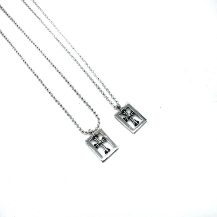 Chrome Hearts Square Hollow Cross Pendant