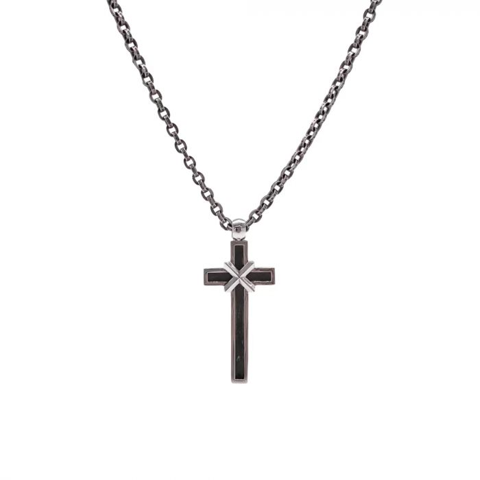 Chrome Hearts Large X-Recessed Cross Pendant