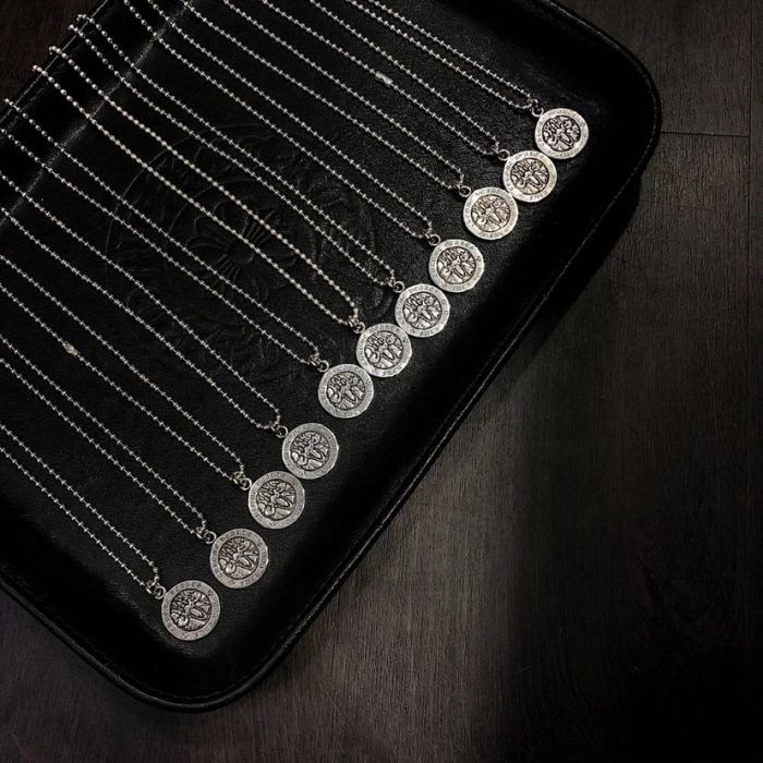 Chrome Hearts Angel Disc Fuck You Pendant