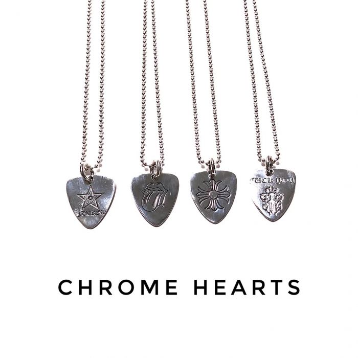 Chrome Hearts Tongue Cross Guitar Pendant