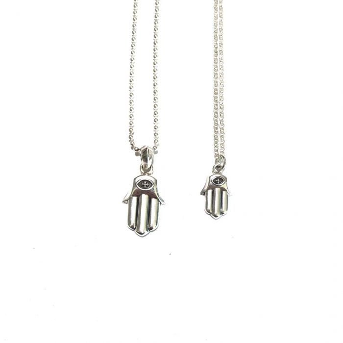 Chrome Hearts Small And Large Goddess Hand Pendants