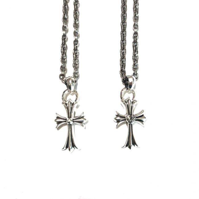 Chrome Hearts Peach Heart Classic Cross Pendant