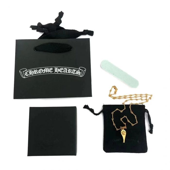 Chrome Hearts Gold-Plated Scout Whistle Pendant