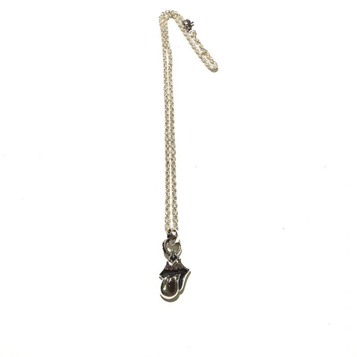 Chrome Hearts Buckle Rolling Stone Tongue Pendant