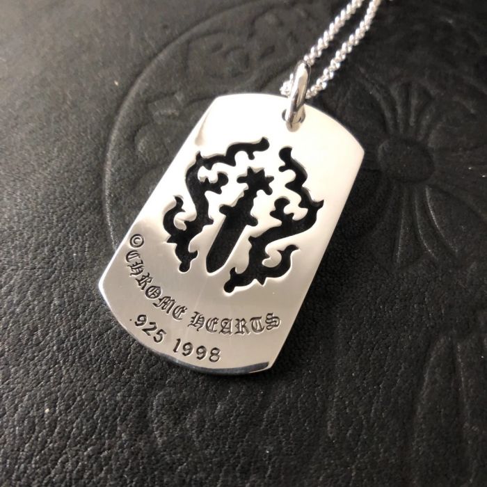 Chrome Hearts Hollow Sword Flame Pendant