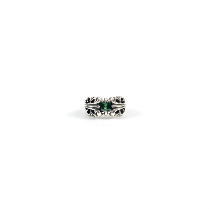 Chrome Hearts Emerald Green Kt Ring