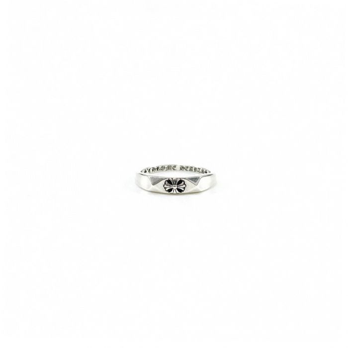 Chrome Hearts Narrow Faceted Cross Ring