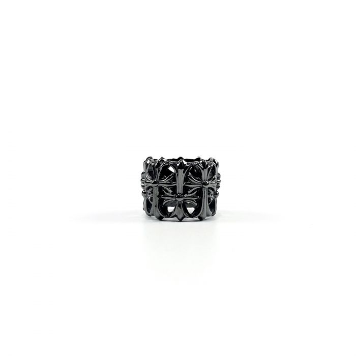 Chrome Hearts Black Silver Burial Ring