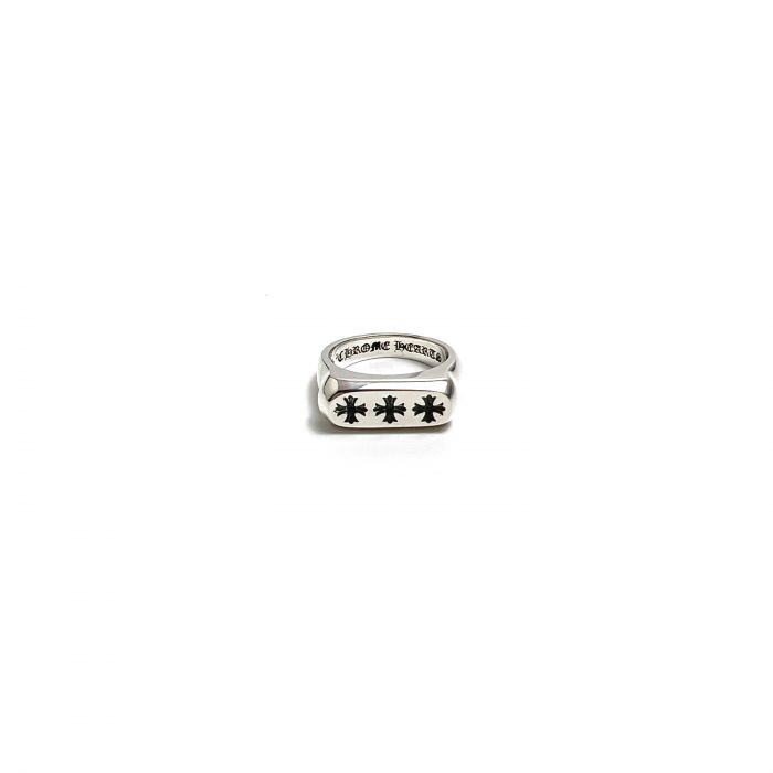 Chrome Hearts Triple Cross Flat Ring