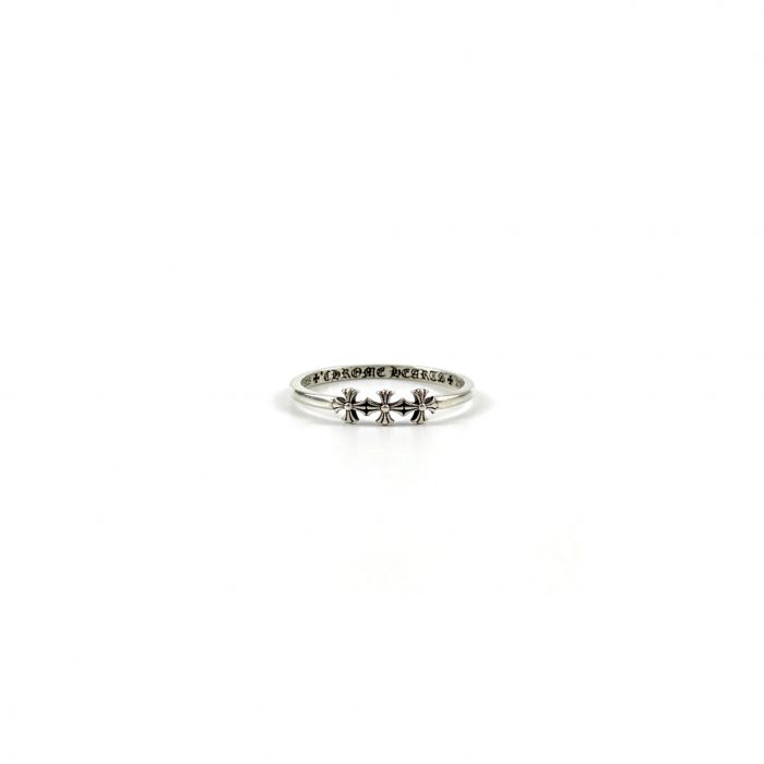 Chrome Hearts Triple Cross Thin Ring