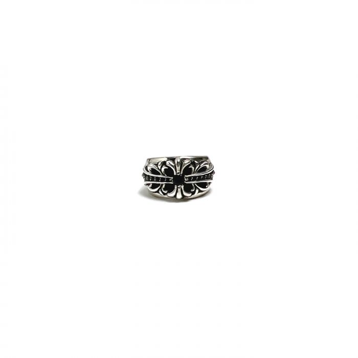 Chrome Hearts Black Diamond Medium Keeper Ring